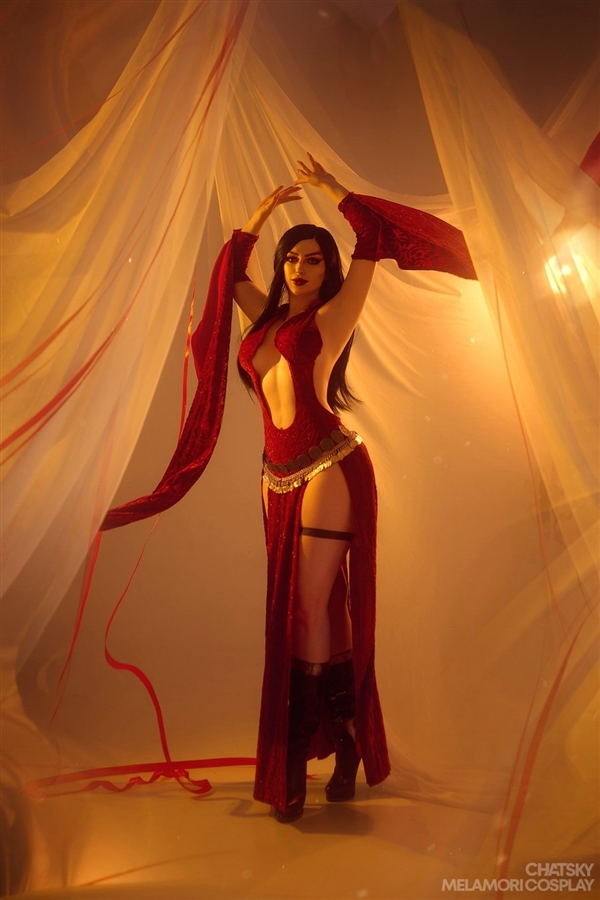 捕魚機：《X戰警》鳳凰女Cos美圖訢賞：膠衣完美展示好身材